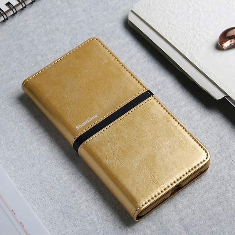 Gold Чехол-бумажник из искусственной кожи для телефона Blackview A60, чехол-книжка для Blackview A60, чехол для бизнеса, мягкий силиконовый чехол из ТПУ - Цвет: Gold