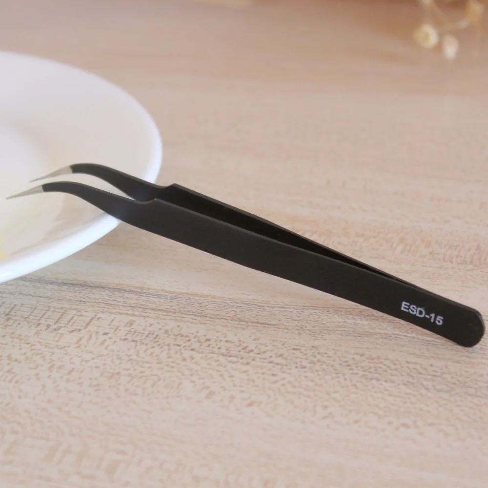 

Stainless Steel Anti-Static Tweezer Professional Tweezers Precision Hard Clip Sugar Beads Tweezers Tools Baking Pastry Tools