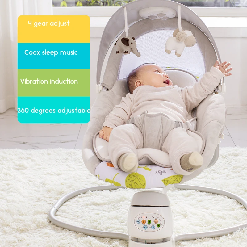 revisión inyectar Congelar Mecedora de bebé segura, cuna eléctrica, artefacto relajante para bebés, cunas  para dormir para recién nacidos - AliExpress