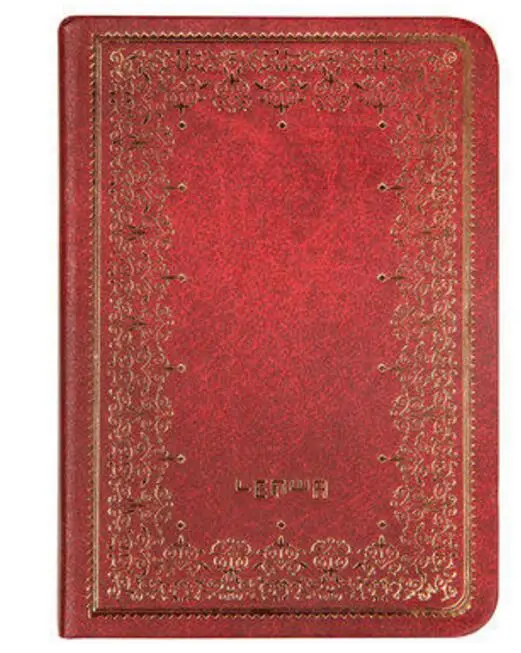 

10cm*7cm 96 sheets 2017 New Seattle Vintage Red Harcover Notebook Diary Journal for Gift