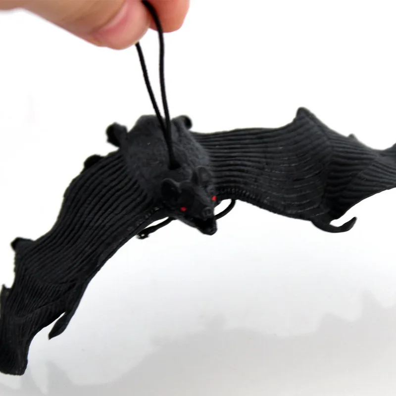 

10pcs / Free shipping soft toy bat the whole person super-soft stretchable simulation animal Halloween props whole person Tricky