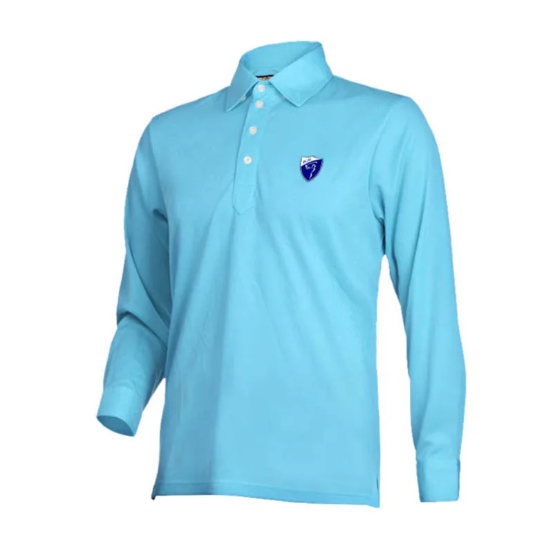 PGM Brand Men Golf Shirt Breathable Long Sleeve Turn down Collar Polo ...