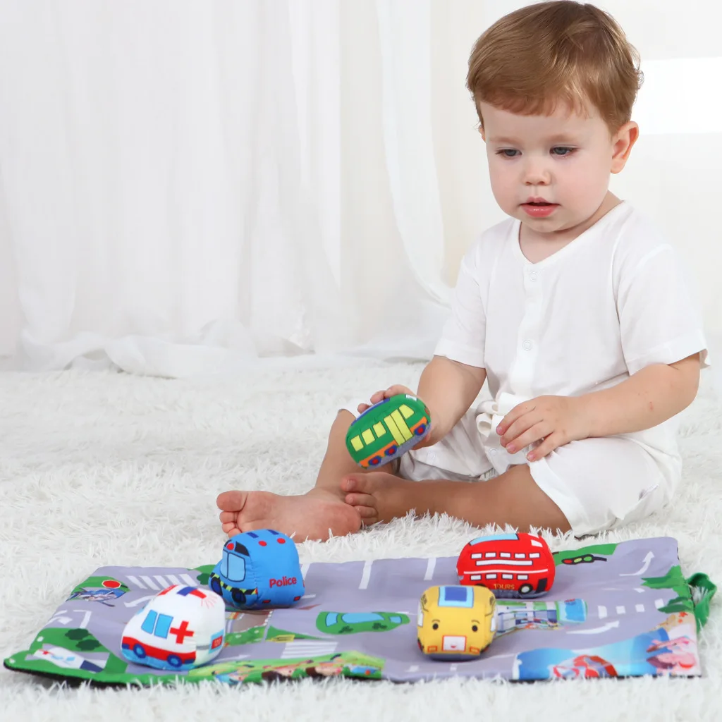 Детская игра одеяло раннее образование автомобиль игрушка-пазл для малышей обучение одеяло для ползания детские развивающие игрушки