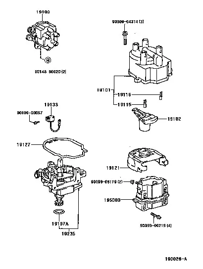 Компонентов для fitthonda CIVIC 1.6L L4 30100-P29-006 7885-58896 1992-1995