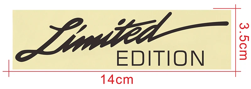 Car Sticker 3D 14CM*3.5CM LIMITED EDITION Creative Vinyl Sticker On Car Stickers and Decals Window Sticker Car-styling Decal