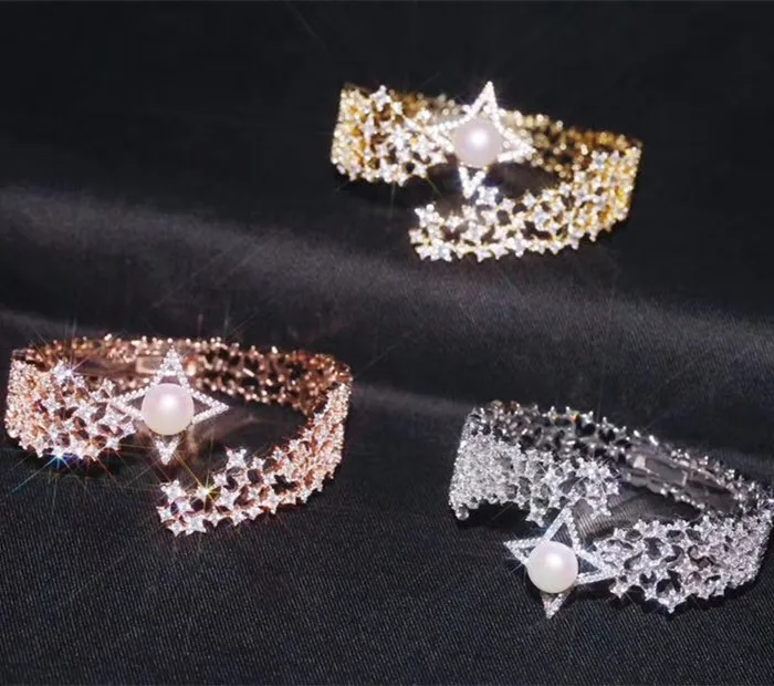 

Designer Fashion 925 Sterling Silver Jewelry 3A Cubic Zirconia Party Bangle