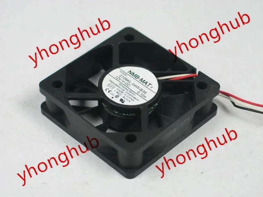 

NMB-MAT 2106KL-04W-B39 DC 12V 0.10A 3-wire 50x50x15mm Server Cooling Fan