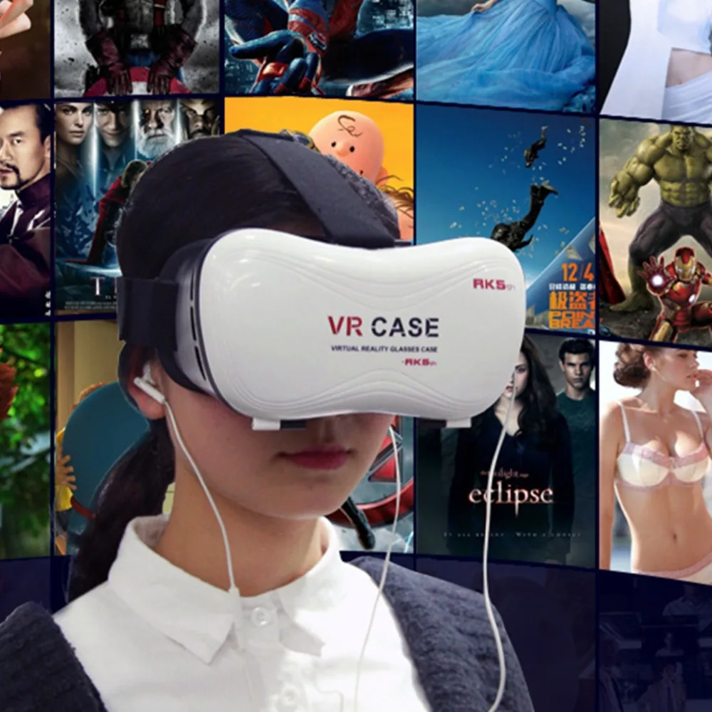  VR Case 5 Headset VR Glasses VR Viewer For Virtual Reality Headset Visore 3D Eyes for Iphone/Huawei
