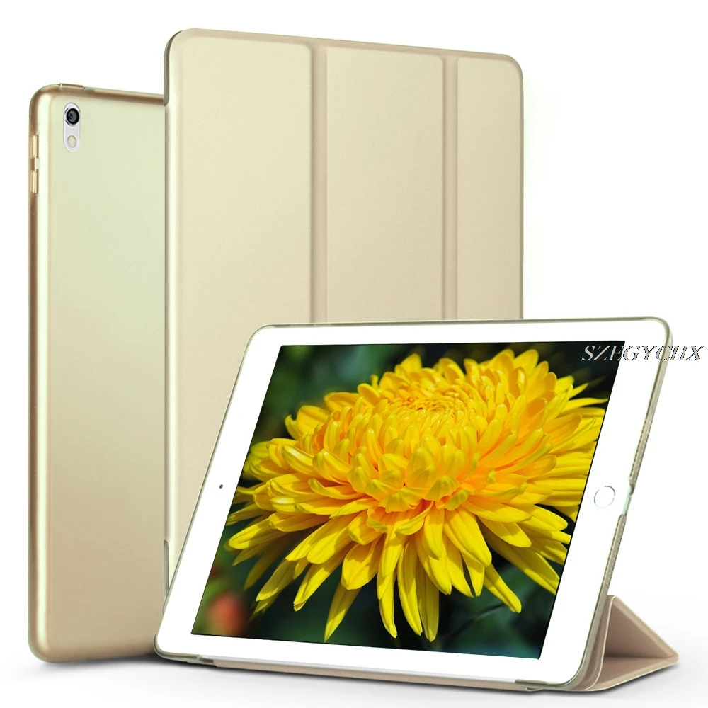 Для iPad Air 10,5 A2123 A2152 A2153 A2154 Чехол для iPad Pro 10,5 A1701 A1709 из искусственной кожи Smart Cover магнит автовключение - Цвет: Золотой