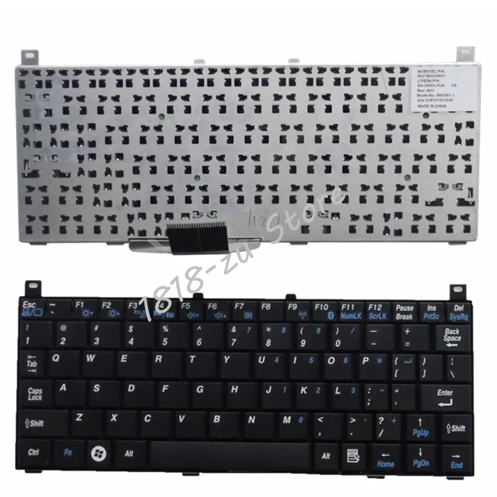

YALUZU English New Laptop keyboard for Toshiba Mini NB100 NB105 NB101 NB100-11B NB100-11J NB100-12S Black US Version -V072426CS1