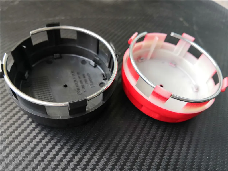 HOT 20pcs 75MM Silver Black Gray Red Raised Wheel Center Hub Cap Cover Emblem Badge Logo Wheel Rims For A C E S GLE GLK CLA