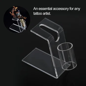 

Professional Acrylic Tattoo Gun Machine Stand Holder Transparent Eyebrow Lip Tattoo Pen Gun Holder Organzier Accessory Tool