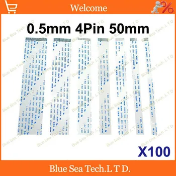

100 pcs/lot FFC/FPC Flexible Flat Cable 0.5mm pitch 4 pin 50mm Isotropy or Anisotropy cable,welcome OEM Order.Free shipping