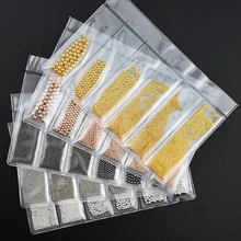 6 grids/pack Mixed Size 3D Mini Caviar Steel Beads Studs Charm Nail Art Decoration Glitters Manicure Tools nail accessories 6 grids/pack Mixed Size 3D Mini Caviar Steel Beads Studs Charm Nail Art Decoration Glitters Manicure Tools nail accessories