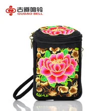 Женские мини милые маленькие сумки через плечо женские сумки на плечо Женская Курьерская сумка полотняная винтажная Женская вышитый клатч