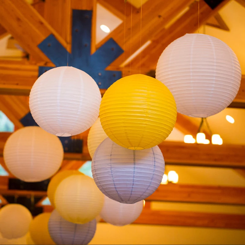 20pcs Lot 8 20cm Round Chinese Lantern Mutil Color White Paper 20pcs Lot 8 20cm Round Chinese Lantern Mutil Color White Paper Lanterns For Wedding Party Decoration Birthday Decor Mix