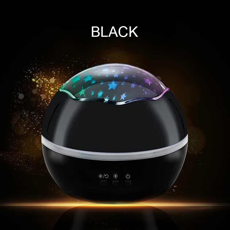 

Newest 8 Modes LED Projector Lamp Rotation Starry Star Moon Sky Projector Night Light for Children Room
