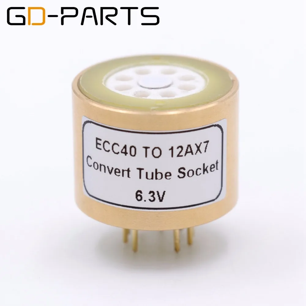 GD PARTS 1 шт. ECC40 до 12AX7 трубный преобразователь 8pin 9pin вакуумный адаптер|vacuum tube|12ax7