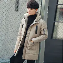 Осень-зима, теплая Вельветовая подкладка, длинная хлопковая куртка, Мужская одежда, утолщенная Мужская стеганая куртка