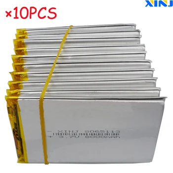 

XINJ 10pcs 3.7V 8000mAh Li lithium polymer battery 8065113 For Phone GPS PSP ipod PAD MID Portable DVD Power bank Tablet PC IPTV