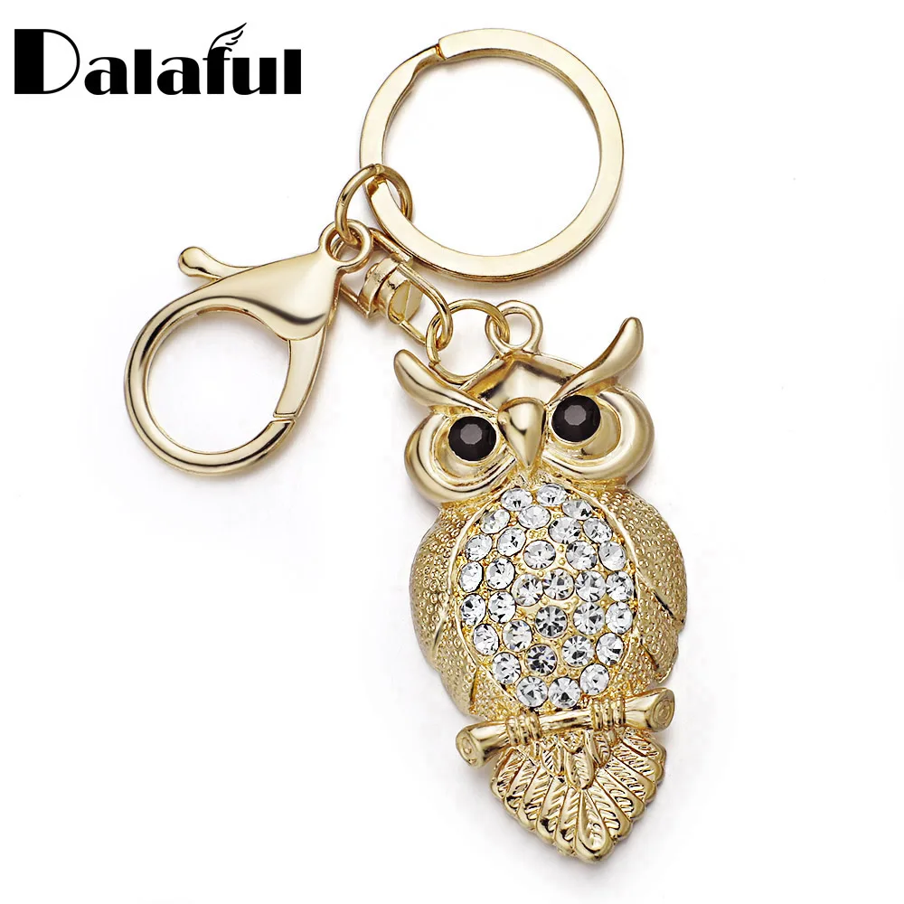 www.waterandnature.org : Buy Dalaful Unique Owl Key Chains Rings Holder Delicate Purse Bag Buckle ...
