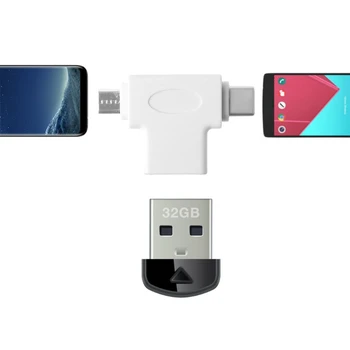 

USB 3.0 Female To Micro USB+Type C Male Adapter USB 3.0 Micro USB Type C OTG Adapter Converter For Samsung Xiaomi dropshipping