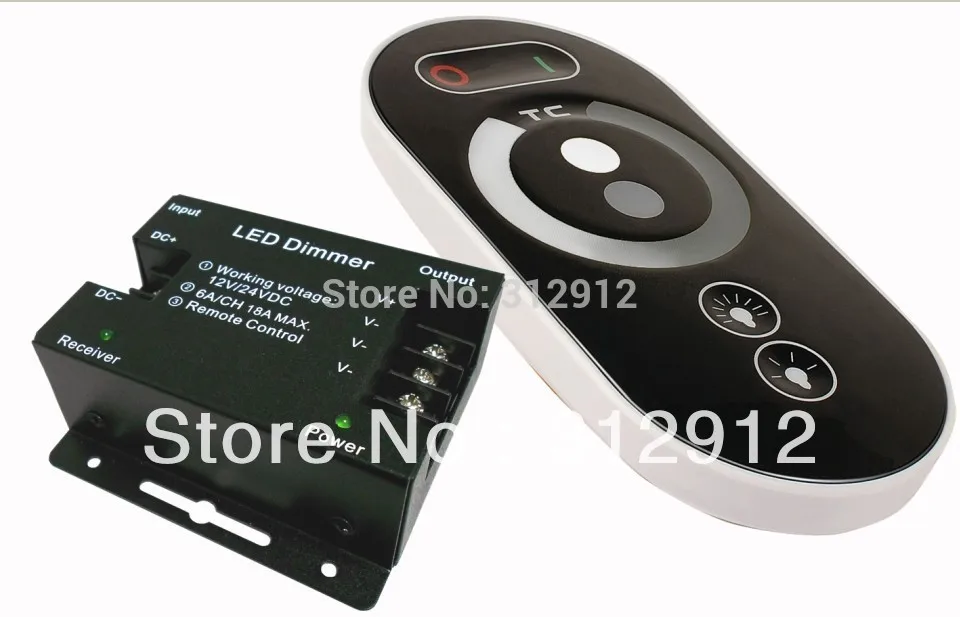 

LED RF touch dimmer,DC12-24V input,6A*3 channel output