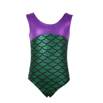 

Girls Gymnastics Suits High Quality Sleeveless Radium Color Matching Body Suit Ballet Gymnastics Dance Dance Practice Clothes