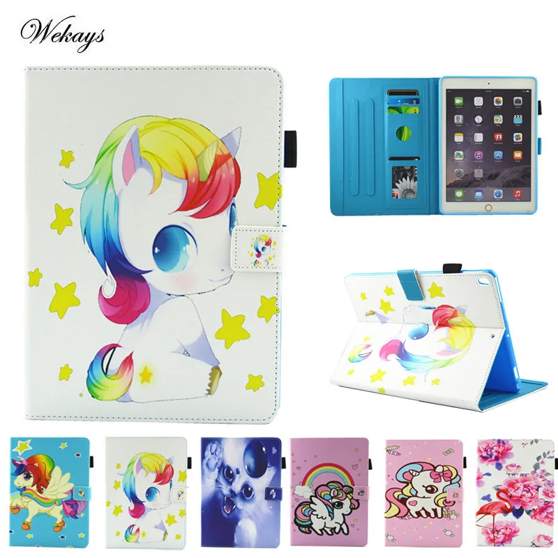 

Wekays Case for iPad Pro 10.5 inch Funda Soft silicone Unicorn Cat Flamingo PU Leather Smart Cover For Ipad pro 10.5'' Coque