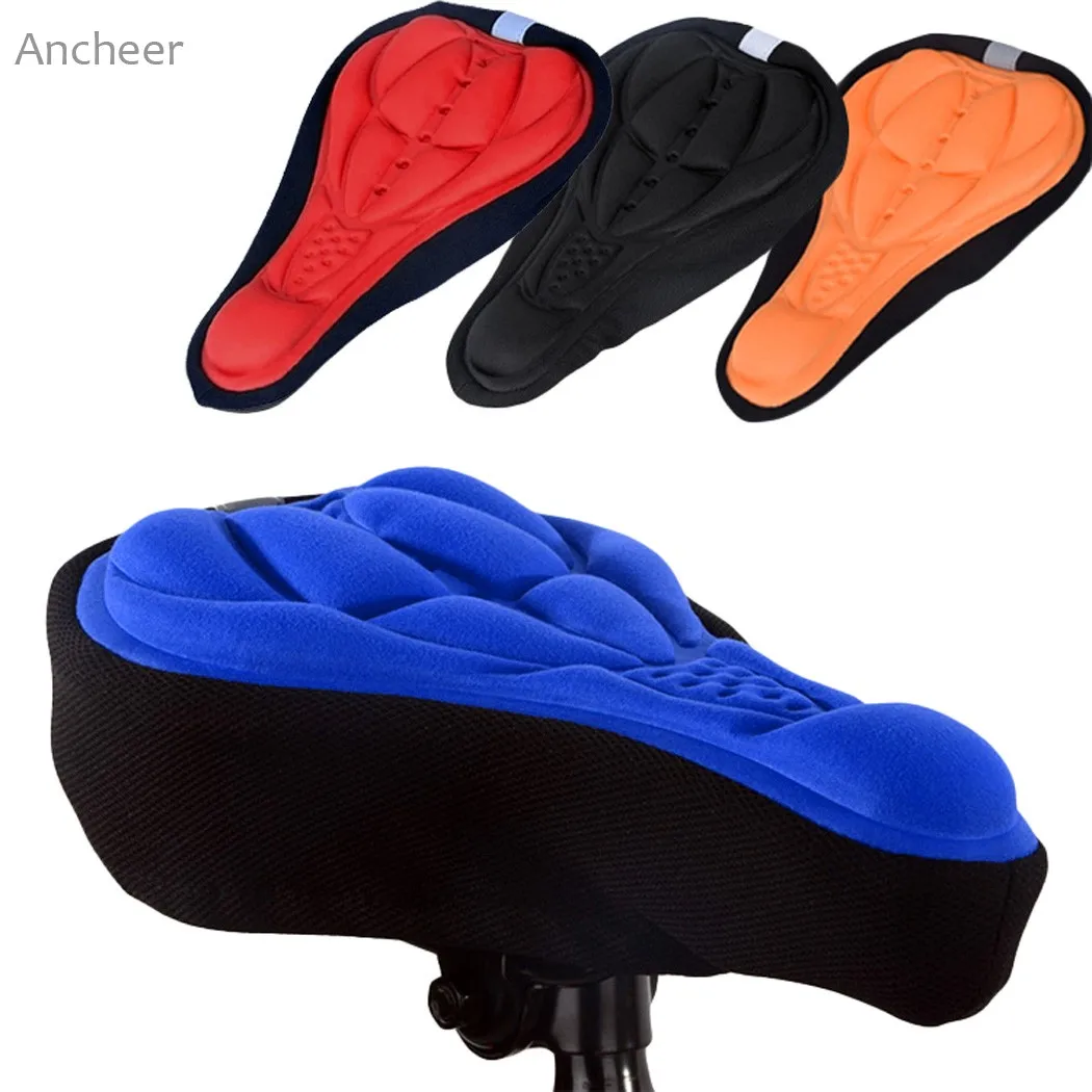 Bicycle Seat Cushion Seat Cover 3D Soft Saddle Cushion Seat Cover for