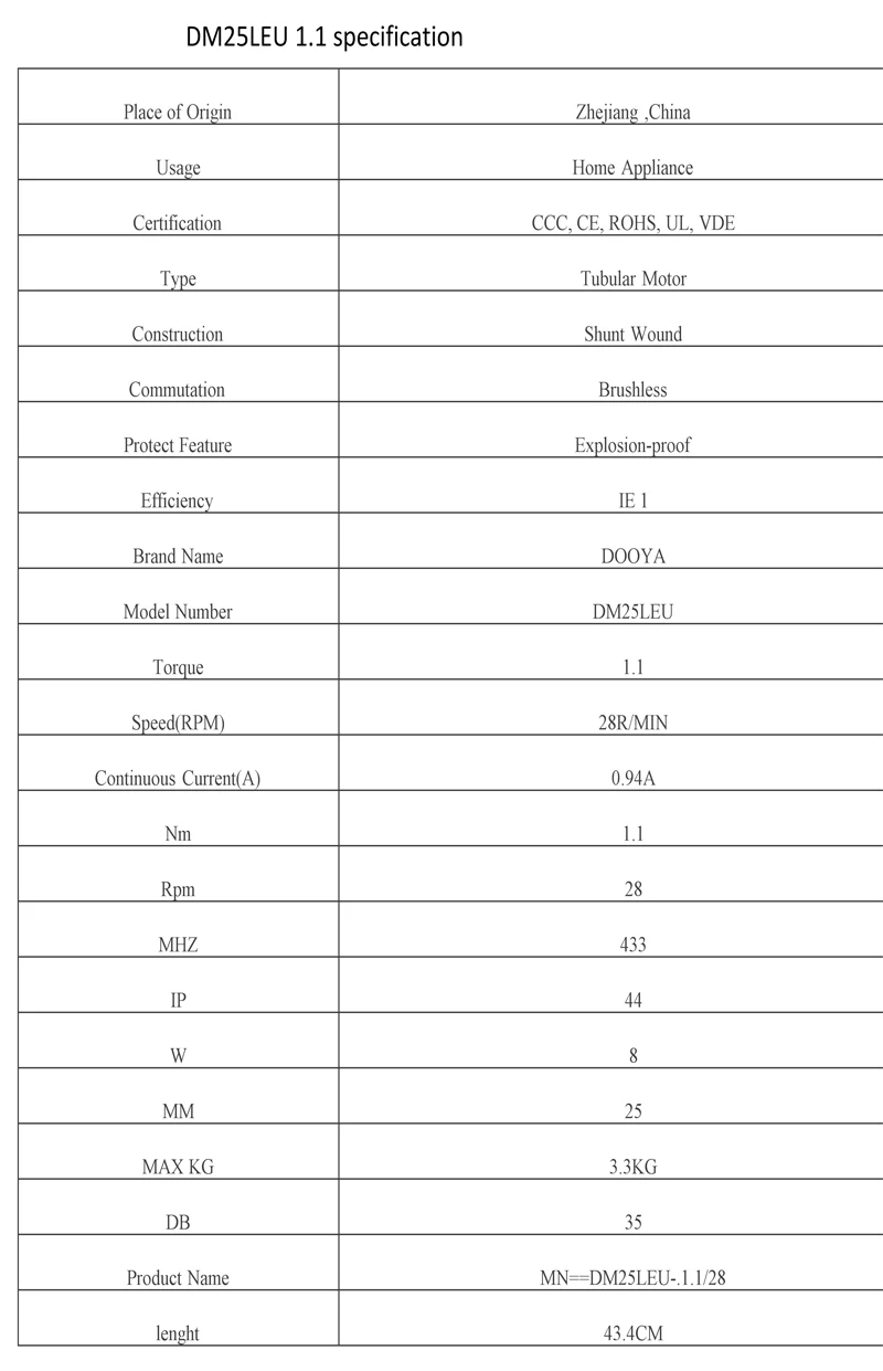 Dooya DM25LE батарея слепой двигатель постоянного тока Электрический рольставни двигатели на батарейках двигатель постоянного тока для 38 мм рольставни