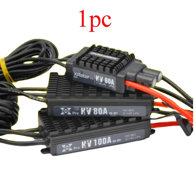 

Yuenhoang 1PC 50A 60A High/Low Pressure ESC XRotor HV 50KV 60KV 6S/12S Brushless Electric Speed Controller for RC Model Aircraft