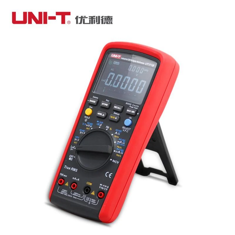 UNI T UT171B Промышленный Цифровой мультиметр True RMS 60KCounts допуска НС Температура AC LoZ измерения EBTN ЖК-дисплей USB Интерфейс