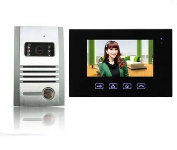 

Top quality New 7inch wired video door phone/doorphone/intercom system with touch key screen,nightvision HD camera (1 to 1)