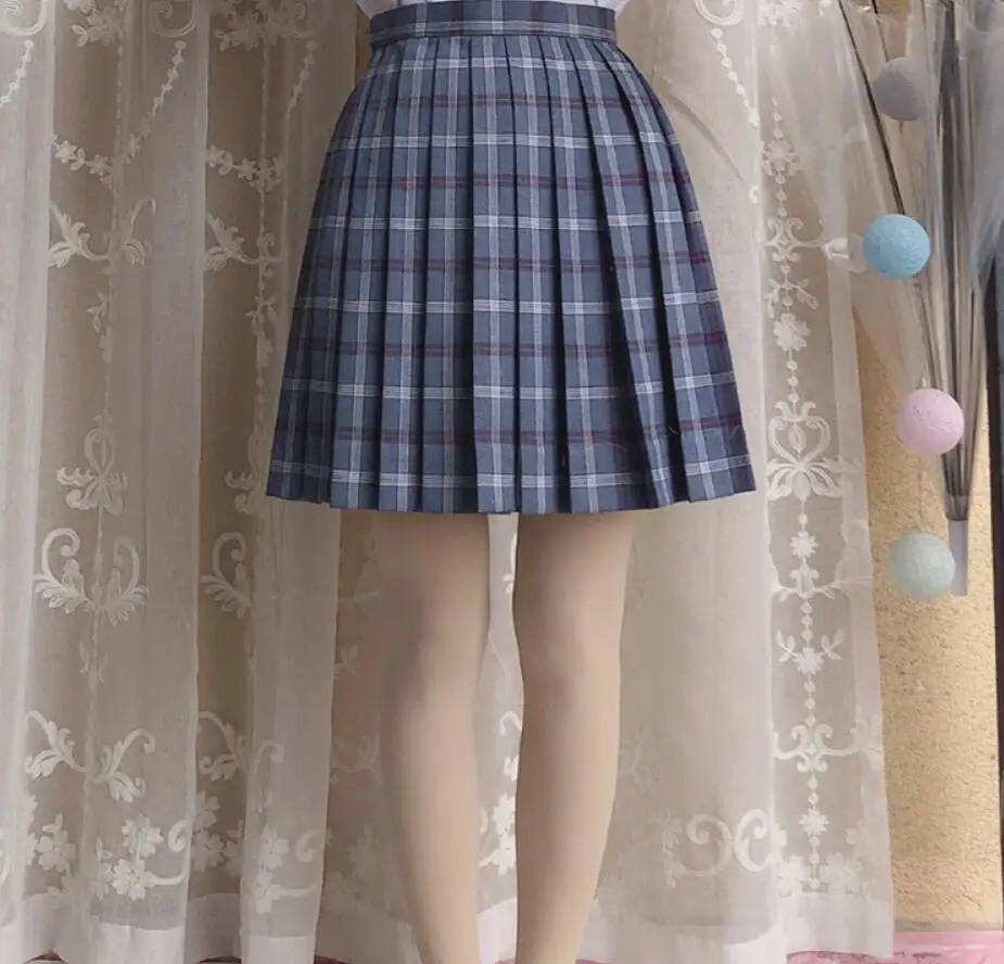 Женская клетчатая юбка в стиле Лолиты Harajuku Kawaii милые полосатые юбки милые школьные JK униформы Saia Faldas юбка Лолиты JKG1014