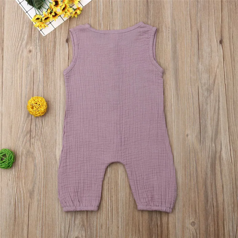 Blotona UK Hot Newborn Toddler Kids Baby Girls Boys Solid Button Romper Jumpsuit Outfits Summer Casual Fashion Clothes 0-24M Baby Bodysuits Fur