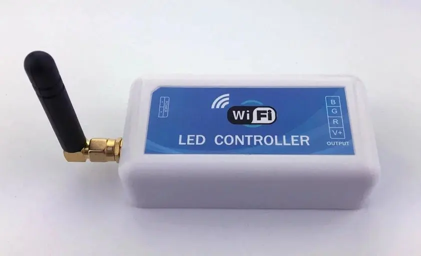 

DHL FREE 10sets/lots DC7.5-24V Wifi RGB controller for Iphone Ipad Android mobile phone 2.3Version IOS system