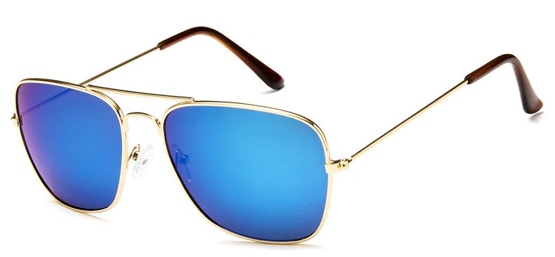 Samjune Мужские квадратные плоские линзы солнцезащитные очки авиаторы брендовые дизайнерские новые винтажные женские Розовое зеркало для вождения солнцезащитные очки - Цвет линз: C6