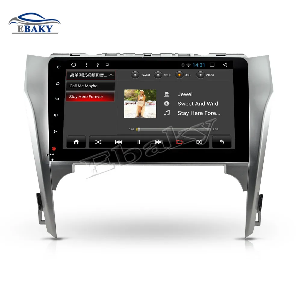 Best NaviTopia 10.1inch 1GB/2GB RAM Quad Core/Octa Core Android 7.1/8.1 Car DVD Radio for Toyota Camry 2012 2013 2014 with GPS/wifi 16