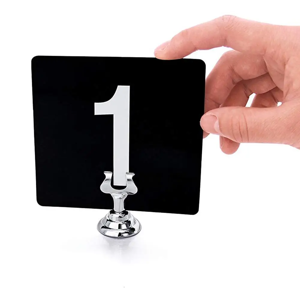 

Metal Table Number Card Holder Photo Note Clip Clamp Wedding Party Dinning Decoration