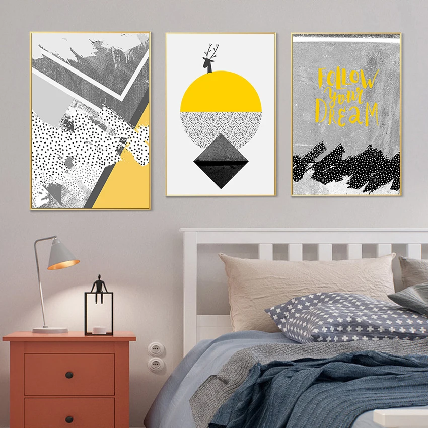 

Modern Canvas Prints Living Room Decorative Of Abstract Art Photo HD Print Nordic Style Black And White Picture No Frame