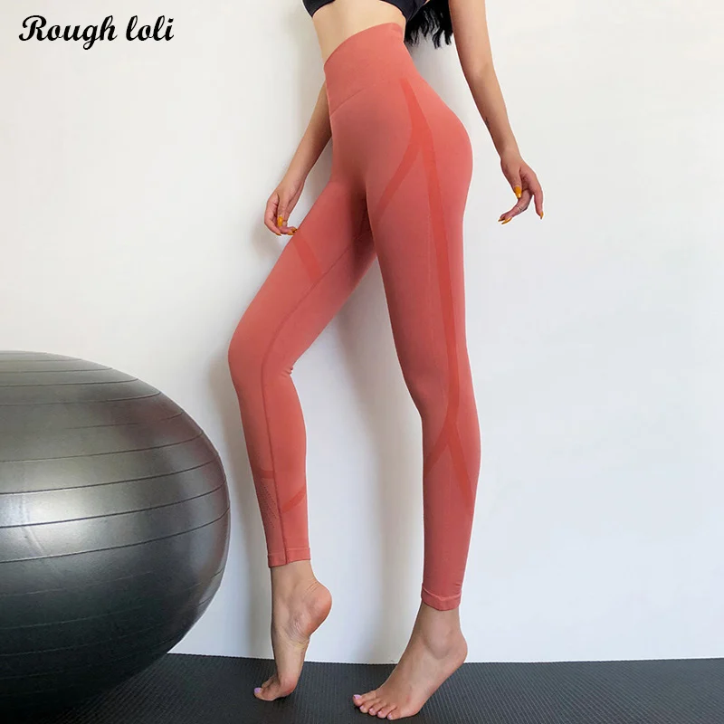 

High waist yoga pants seamless yoga leggings workout gym legging for women scrunch butt sweat pants athletic sport legging