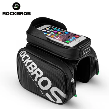 

ROCKBROS 6.2" 5.8" Waterproof Screen Bags Bicycle Bags Removable Multifunctional Touch Phone Frame Top Tube Bike Bag