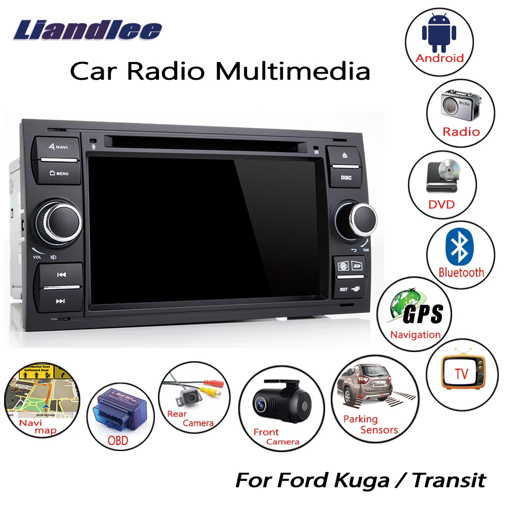 Flash Deal Liandlee For Ford Kuga / Transit 2006~2013 Android Car Radio CD DVD Player GPS Navi Navigation Maps Camera OBD TV Screen Media 0