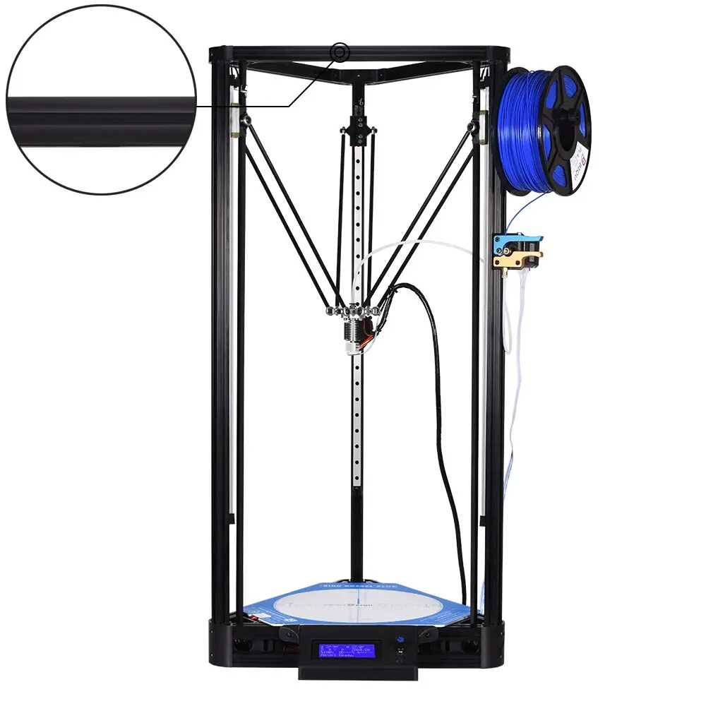 BIQU 3d принтер Kossel Plus/Pro Большая печать линейная направляющая сенсорный экран PLA нити автоматический уровень Bltouch Reprap Delta DIY Металл