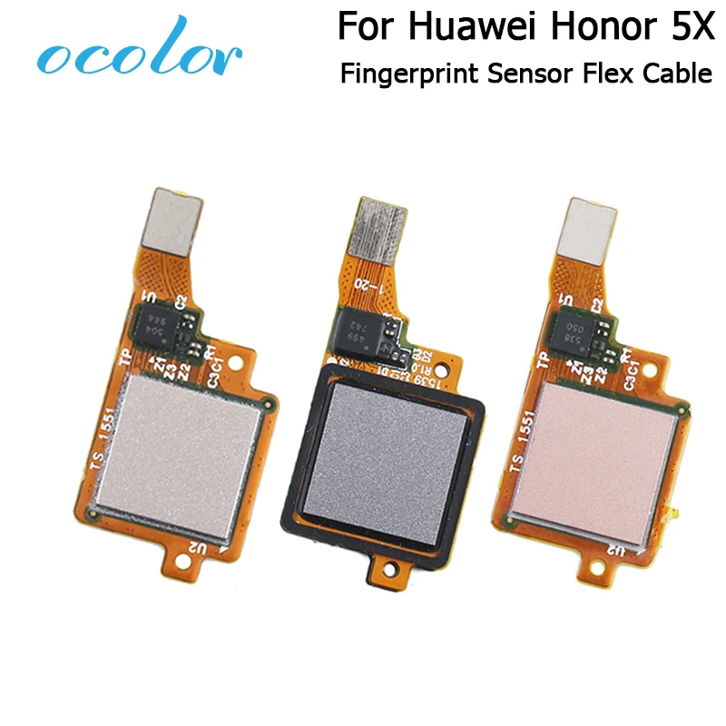 Ocolor для Huawei Honor 5X датчик отпечатков пальцев гибкий кабель Аксессуары для мобильных телефонов сборка запасные части для Huawei Honor 5X