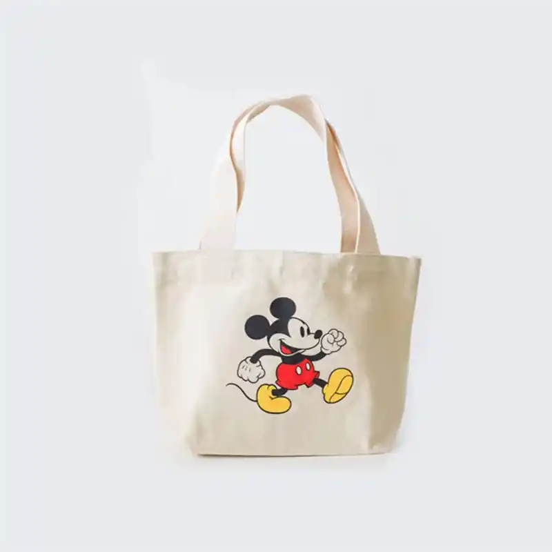 DISNEY MICKEY MOUSE COTTON CANVAS TOTE BAG
