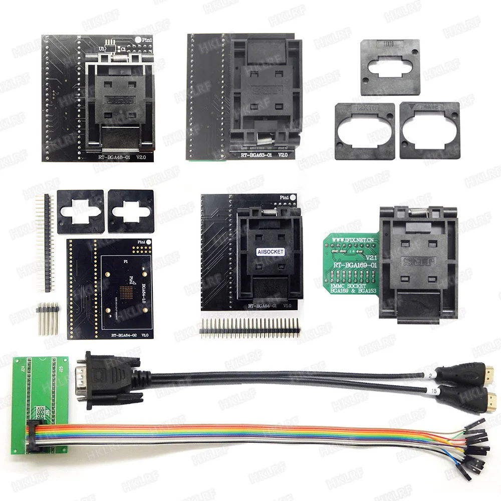 RT809H emmc-nand FLASH универсальный программатор TSOP56 TSOP48 кабель EDID ISP Header01 VGA HDMI BGA63 BGA64 BGA169