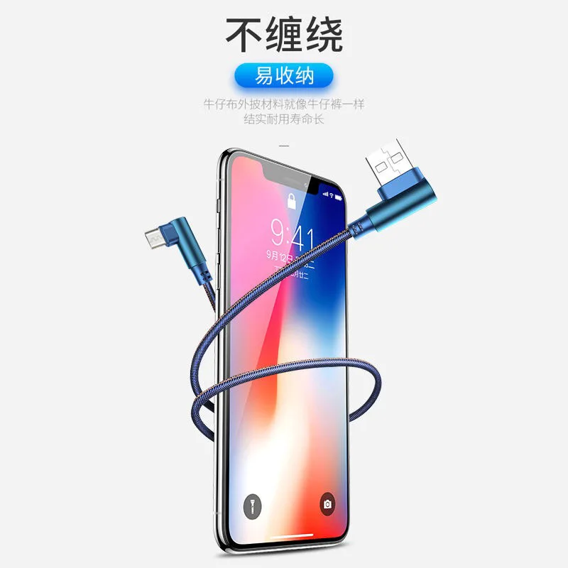 1 м usb type C Micro USB двойной L 90 градусов быстрая зарядка для iPhone samsung S9 Xiaomi mi8 Oneplus 6T зарядное устройство синхронизации данных USB кабель