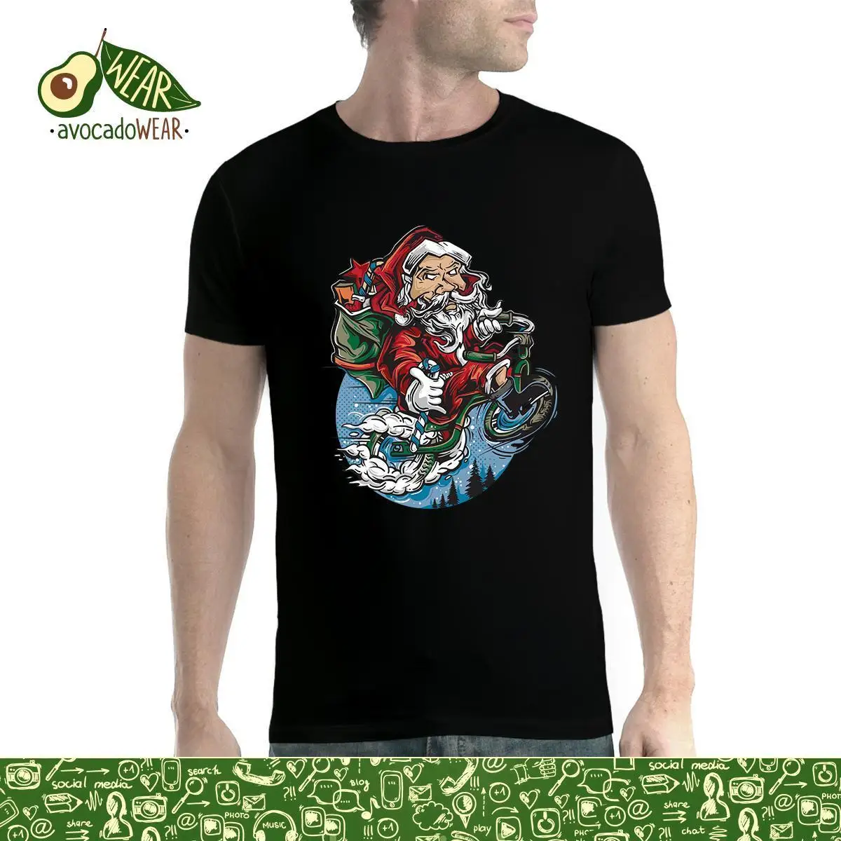 Weihnachtsmann Geschenklieferung Herren футболка XS-5XL | Мужская одежда
